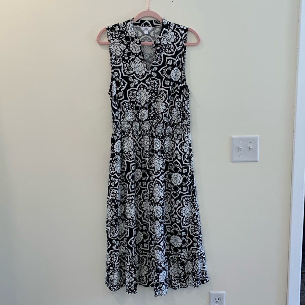 Croft and Barrow black and white dress
